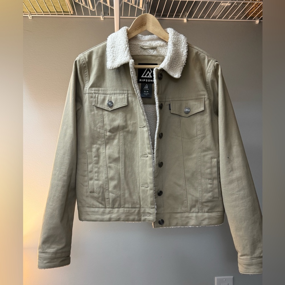 RIPZONE Tan Sherpa Jacket